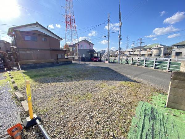 町田市南大谷 建築条件無し土地 現地土地写真