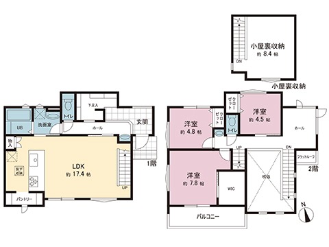 新築戸建 東京都町田市金井８丁目 小田急線鶴川駅 5,980万円