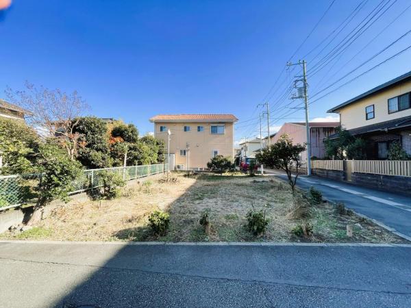沼津市松長 建築条件無し土地 現地土地写真