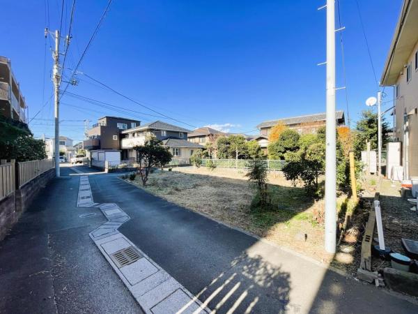 沼津市松長 建築条件無し土地 現地土地写真