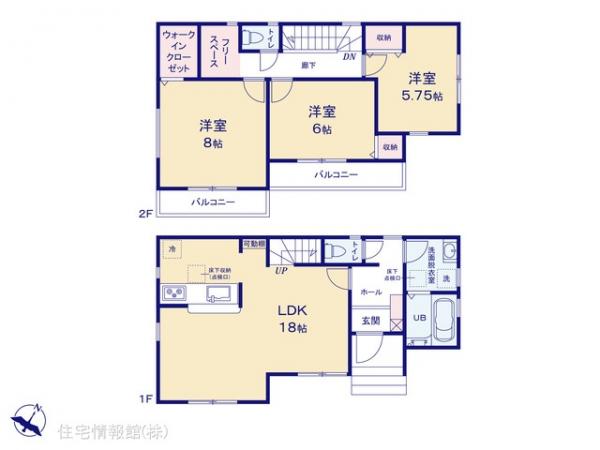 新築戸建 埼玉県ふじみ野市大井中央１丁目18 東武東上線ふじみ野駅 3,880万円