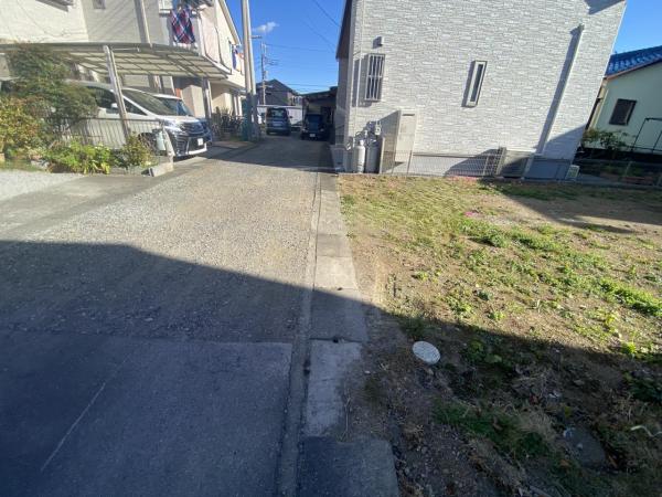 駿東郡長泉町竹原 建築条件無し土地 前面道路含む現地写真