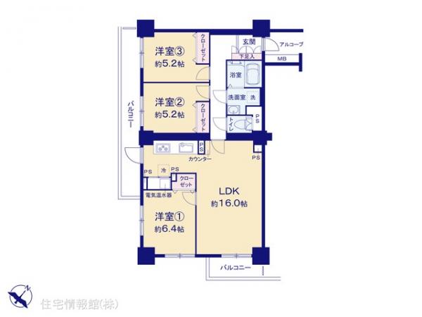 中古マンション 埼玉県さいたま市見沼区春野１丁目9-3 JR東北本線（宇都宮線）東大宮駅 1,999万円