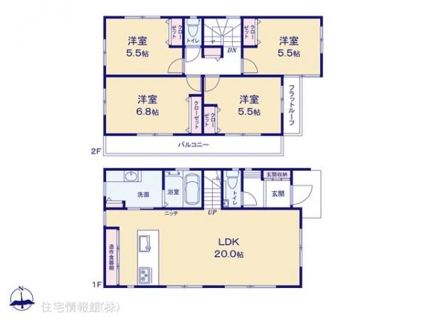 新築戸建 埼玉県川越市上野田町35-62 東武東上線川越市駅 4,280万円
