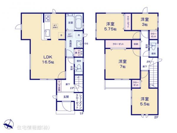 新築戸建 神奈川県相模原市南区大野台１丁目10 JR横浜線古淵駅 4,080万円