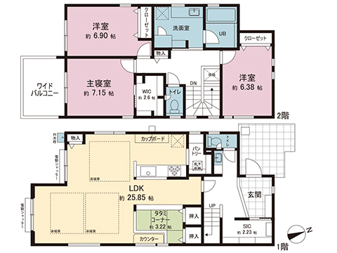 新築戸建 町田市東玉川学園４丁目3475-20 小田急線玉川学園前駅 7,980万円