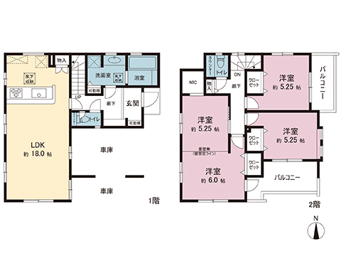 新築戸建 宇都宮市大寛２丁目 東武宇都宮線東武宇都宮駅 2,998万円