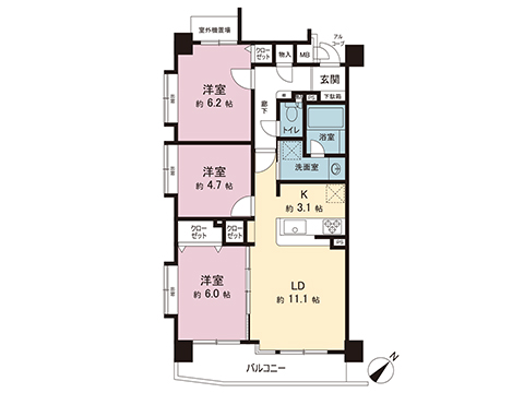 中古マンション 立川市高松町２丁目 JR中央線立川駅 4,850万円