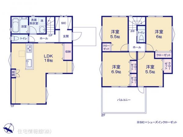 新築戸建 埼玉県川越市南大塚１丁目 西武新宿線南大塚駅 3,480万円