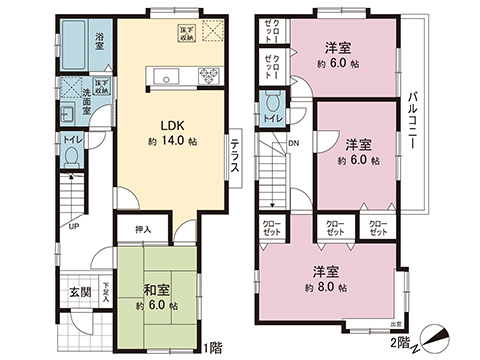 中古戸建 ふじみ野市元福岡２丁目 東武東上線上福岡駅 2,180万円
