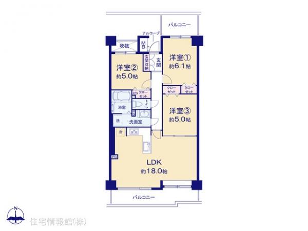 中古マンション 埼玉県越谷市大字大里 東武伊勢崎線大袋駅 2,299万円