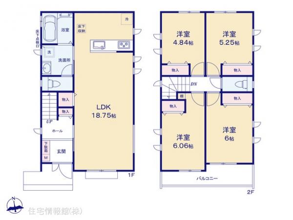 新築戸建 神奈川県川崎市麻生区細山４丁目6-3 小田急線読売ランド前駅 4,090万円