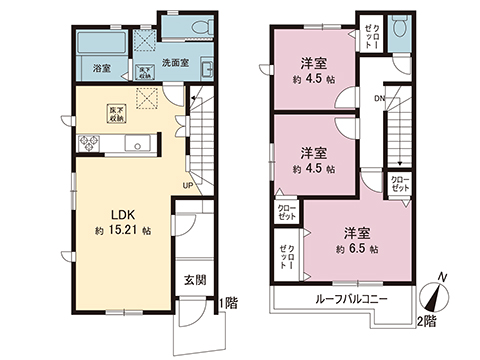 新築戸建 さいたま市北区東大成町１丁目 東武野田線北大宮駅 4,699万円