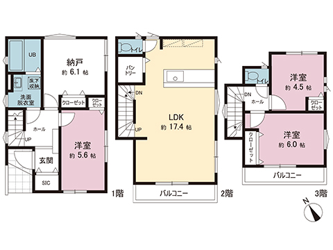 中古戸建 横浜市緑区東本郷６丁目 JR横浜線鴨居駅 4,499万円