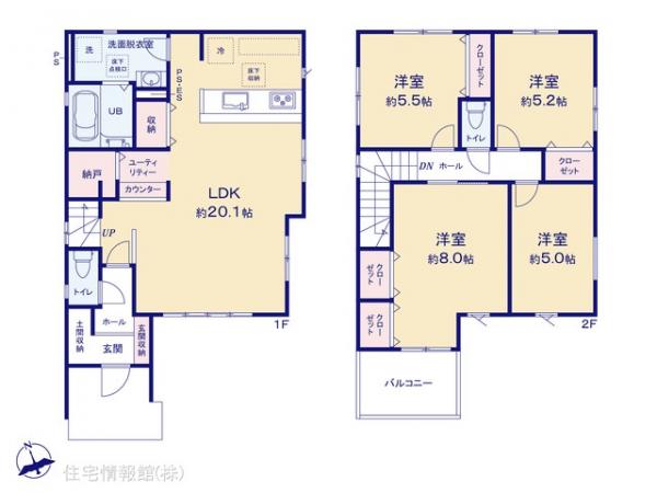 新築戸建 埼玉県川越市小仙波町２丁目 西武新宿線本川越駅 3,299万円