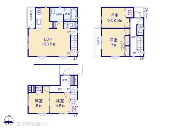 新築戸建 埼玉県さいたま市南区大字大谷口2562-22 JR武蔵野線東浦和駅 3,390万円