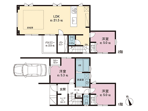 新築戸建 藤沢市本藤沢２丁目 小田急江ノ島線藤沢本町駅 4,980万円