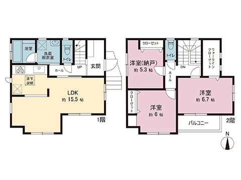 厚木市山際 間取り図