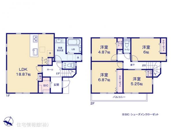 新築戸建 神奈川県横浜市緑区長津田２丁目1779-1 東急田園都市線長津田駅 6,980万円
