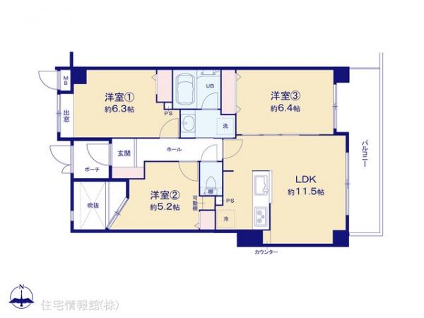 中古マンション 埼玉県志木市本町３丁目5-30 東武東上線志木駅 3,080万円