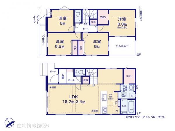 新築戸建 千葉県習志野市袖ケ浦６丁目21-17 JR中央・総武線幕張本郷駅 5,188万円