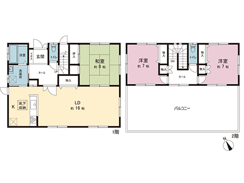 中古戸建 横浜市旭区白根５丁目 相鉄本線鶴ヶ峰駅 3,880万円