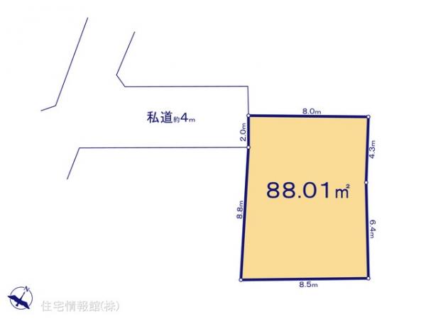 土地 埼玉県川越市大字上新河岸17-6 東武東上線新河岸駅 984.2万円