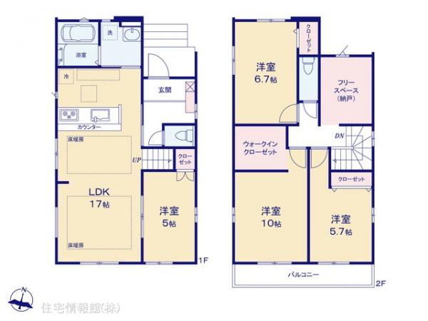 新築戸建 東京都町田市成瀬台２丁目7-10 東急こどもの国線こどもの国駅 5,998万円