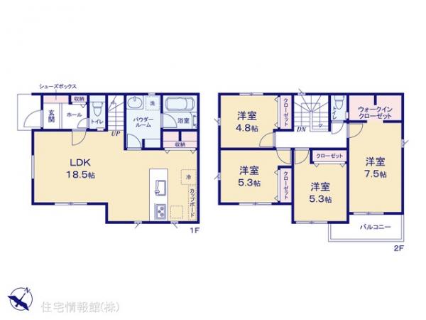 新築戸建 神奈川県相模原市南区相武台３丁目 小田急線相武台前駅 4,880万円