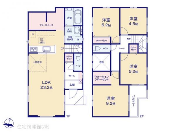 新築戸建 埼玉県川越市宮元町19-9 西武新宿線本川越駅 3,399万円