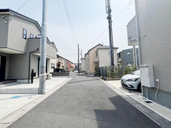 安行原折越 前面道路含む現地写真