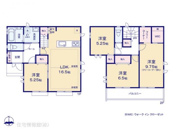 新築戸建 東京都東大和市立野２丁目14-7 多摩モノレール上北台駅 6,190万円