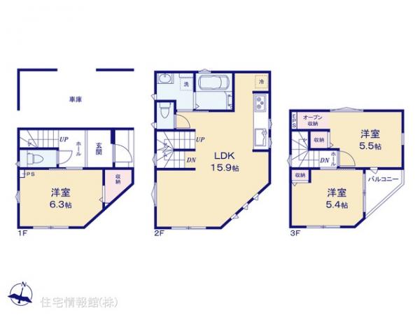 新築戸建 東京都足立区大谷田５丁目23-13 千代田線北綾瀬駅 4,680万円