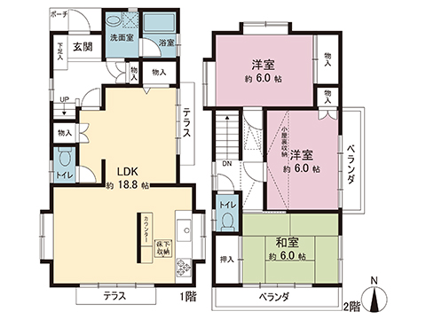 中古戸建 清瀬市上清戸２丁目 西武池袋線清瀬駅 3,180万円