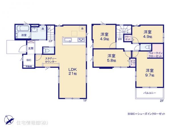 新築戸建 千葉県千葉市花見川区浪花町1-6 JR中央・総武線新検見川駅 5,098万円
