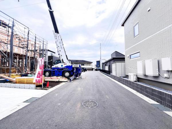 鹿沼市千渡 戸建 前面道路含む現地写真