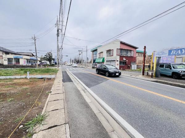 柏市南増尾３丁目 土地 前面道路含む現地写真