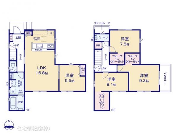 新築戸建 埼玉県川越市大字今福3032-15 東武東上線新河岸駅 3,890万円