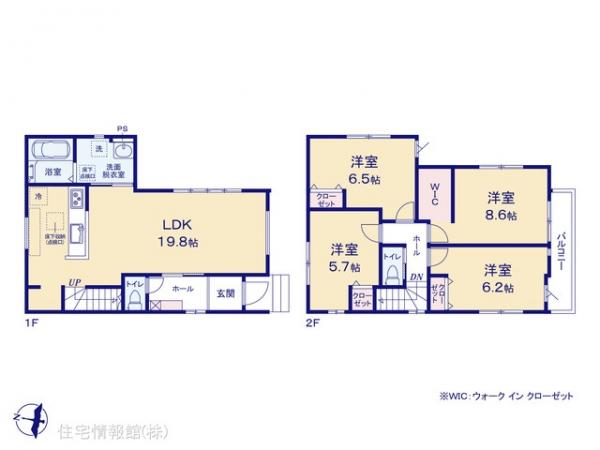 新築戸建 東京都東大和市立野１丁目16-18 多摩モノレール上北台駅 5,799万円