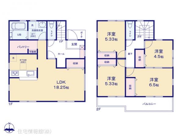新築戸建 東京都八王子市中野山王２丁目 JR中央線八王子駅 3,780万円
