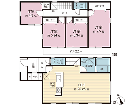 新築戸建 神奈川県横須賀市汐見台２丁目 JR横須賀線衣笠駅 3,880万円