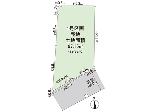 土地 川口市大字安行領根岸 埼玉高速鉄道新井宿駅 2,199万円
