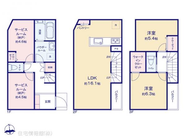 新築戸建 神奈川県川崎市中原区上平間319 JR南武線平間駅 5,780万円