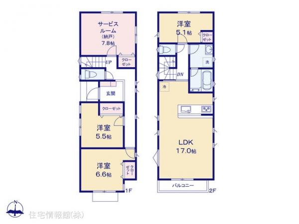 新築戸建 神奈川県座間市立野台２丁目16-21 小田急線座間駅 3,680万円