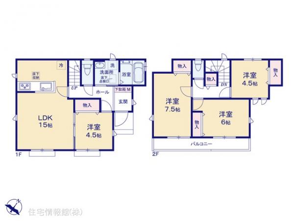 新築戸建 東京都東村山市青葉町１丁目20-10 JR武蔵野線新秋津駅 4,190万円