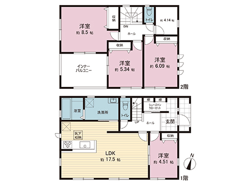 新築戸建 横浜市金沢区能見台１丁目 京急本線能見台駅 6,380万円