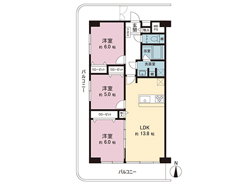 中古マンション 川越市中台１丁目 西武新宿線南大塚駅 1,790万円