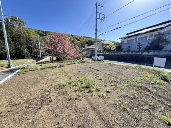 秦野市渋沢 建築条件付売地 現地土地写真