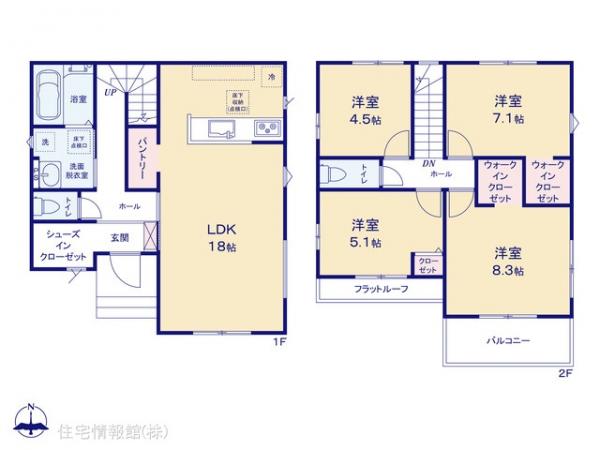 新築戸建 東京都立川市西砂町２丁目30-11 西武拝島線西武立川駅 4,499万円