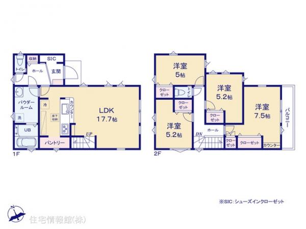 新築戸建 千葉県松戸市松戸新田 新京成電鉄線八柱駅 4,399万円